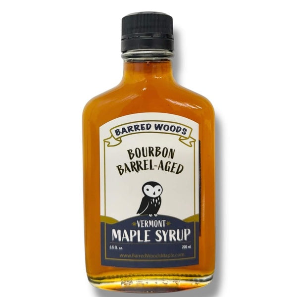 12-PACK OF Bourbon Barrel Aged Maple Syrup 200ml Flask