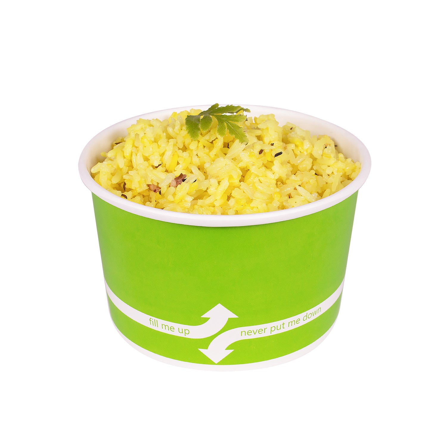 600-PACK OF Container Takeout Karat 600 ct 20 oz Paper Food Containers | 127 mm | Green