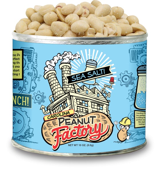 6-PACK OF Peanut Roasted Gourmet Salted Sm Carolina Peanut Factory, 1949 Nut Company