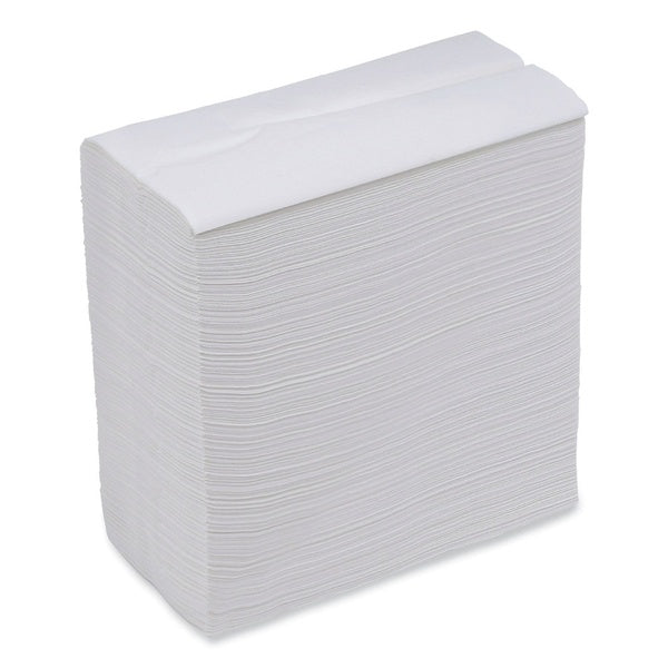 10000-PACK OF Napkin Tissue Boardwalk BWK8302 Tallfold Napkins - 12 x 7 Inches, 500 Count, White - Ideal for Restaurants, Cafeterias, and Events