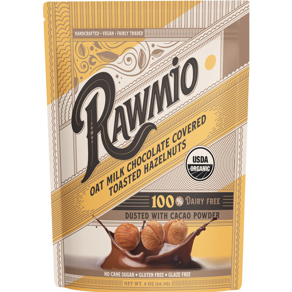 18-PACK OF Candy Chocolate Oat Milk Chocolate Covered Toasted Hazelnuts - 1 case
