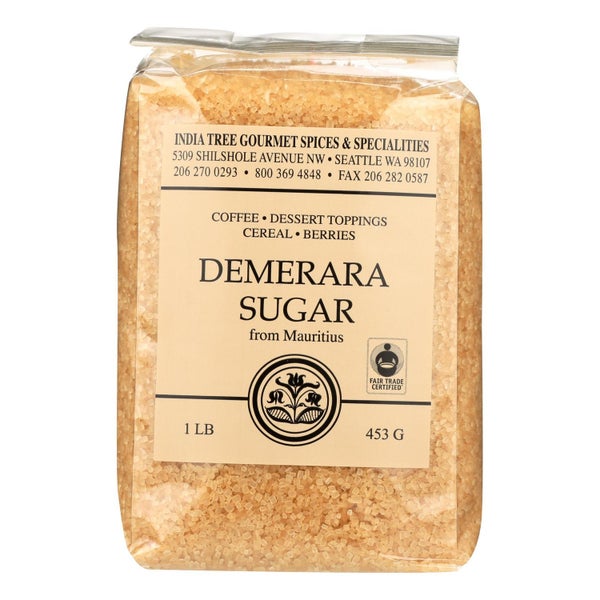 6-PACK OF Sugar Coarse Demerara Chef Pack India Tree 16 oz