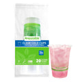 240-PACK OF CUP COLD COMPOSTABLE CLEAR 16 OZ 20CT DISPOSABLE