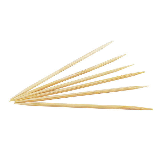12-PACK OF Toothpick Round Bamboo Disposable 2.5”