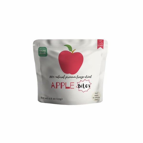 48-PACK OF Apple Bites, Premium Freeze-Dried Apple, Snakklub