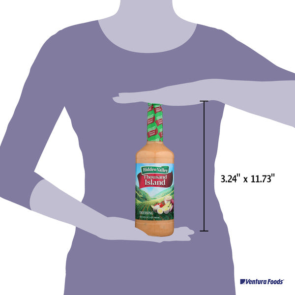 6-PACK OF DRESSING 1000 ISLAND POUR BTL