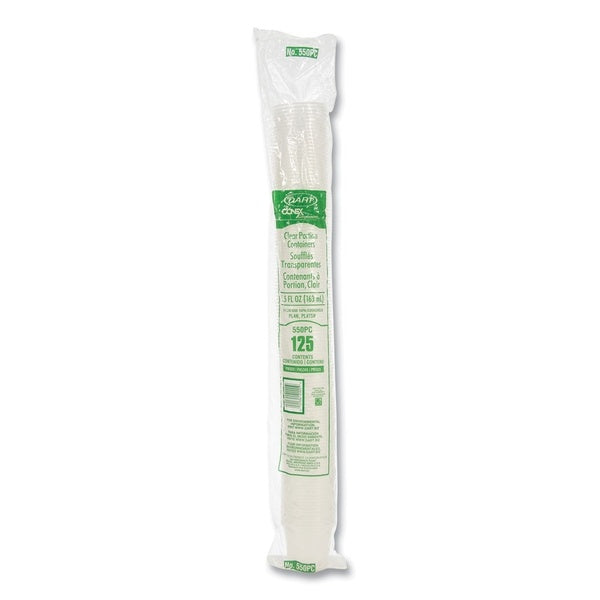 2500-PACK OF Container Condiment Dart 550PC 5.5 oz Conex Complements Translucent Portion Cups - Perfect for Sauces, Dressings, and More (2500 per Carton)