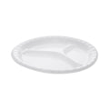 540-PACK OF Plate 3comp Pactiv Corp. Placesetter Deluxe Laminated Foam 3-Compartment Plates - 10.25 Inch White Dinnerware (540 Plates per Carton)