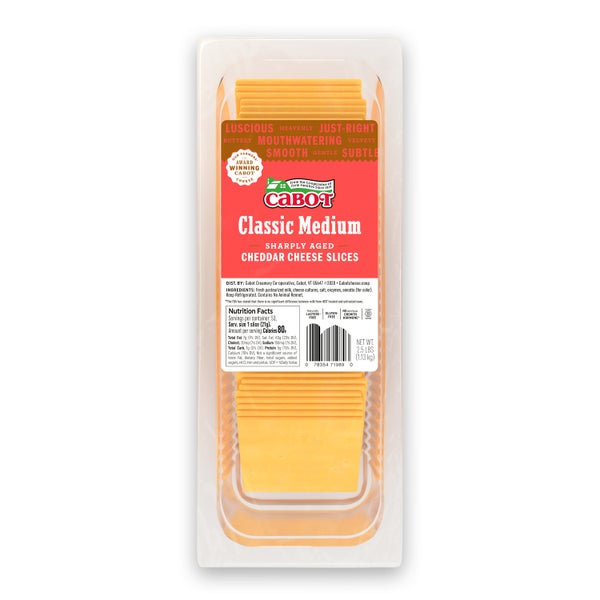 4-PACK OF CHEESE CHEDDAR CLS MED YEL SLI