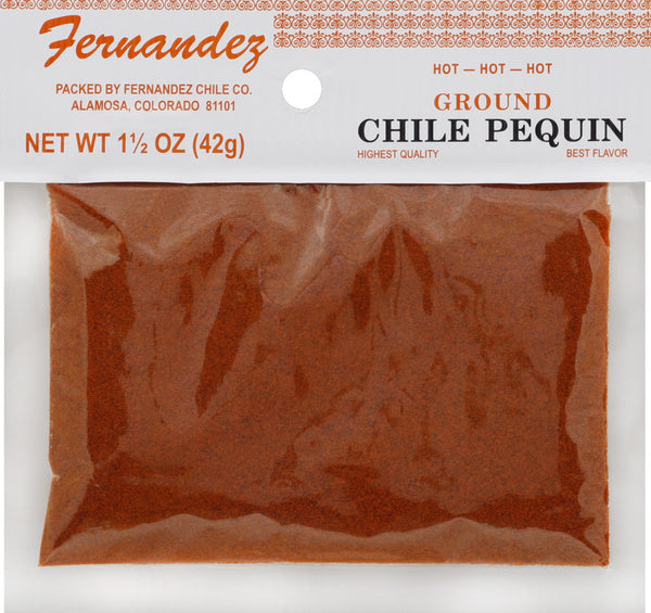 12-PACK OF SPICE CHILE GROUND PEQUIN 1.5 OUNCE - CASE OF 12