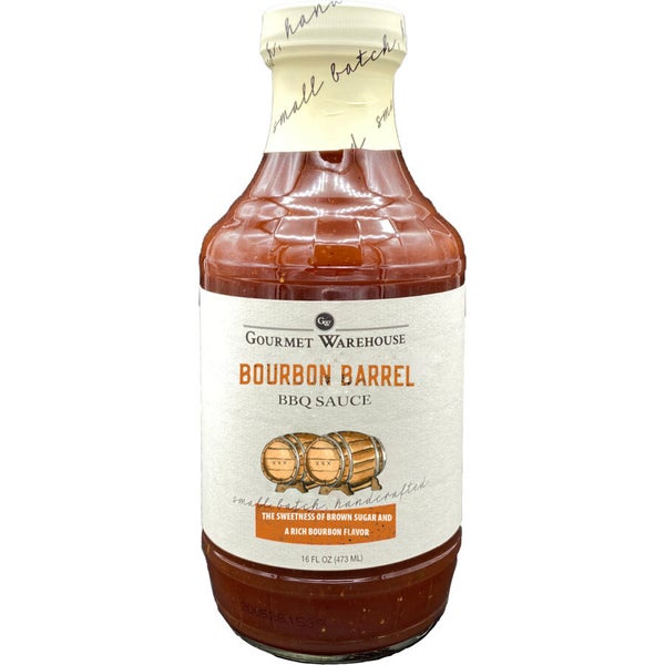 6-PACK OF Sauce BBQ Bourbon Barrel, Gourmet Warehouse