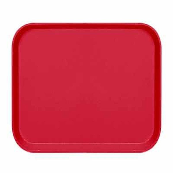 12 CT-PACK OF TRAY FBRGLS CAMBRO RED 13