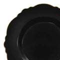12-PACK OF Plate Salad 7.5" Black Gold Rim
