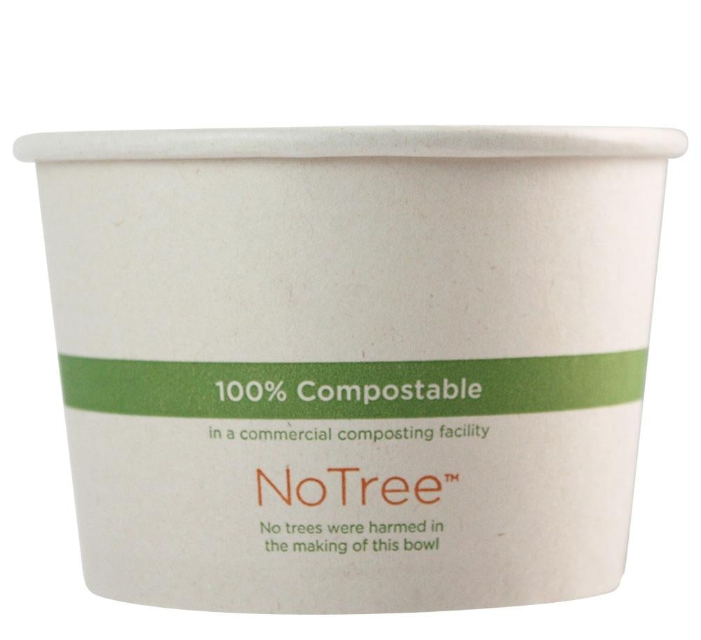 500-PACK OF BOWL CMPSTBL World Centric 16 oz Compostable NoTree Paper Bowls | 500 Count