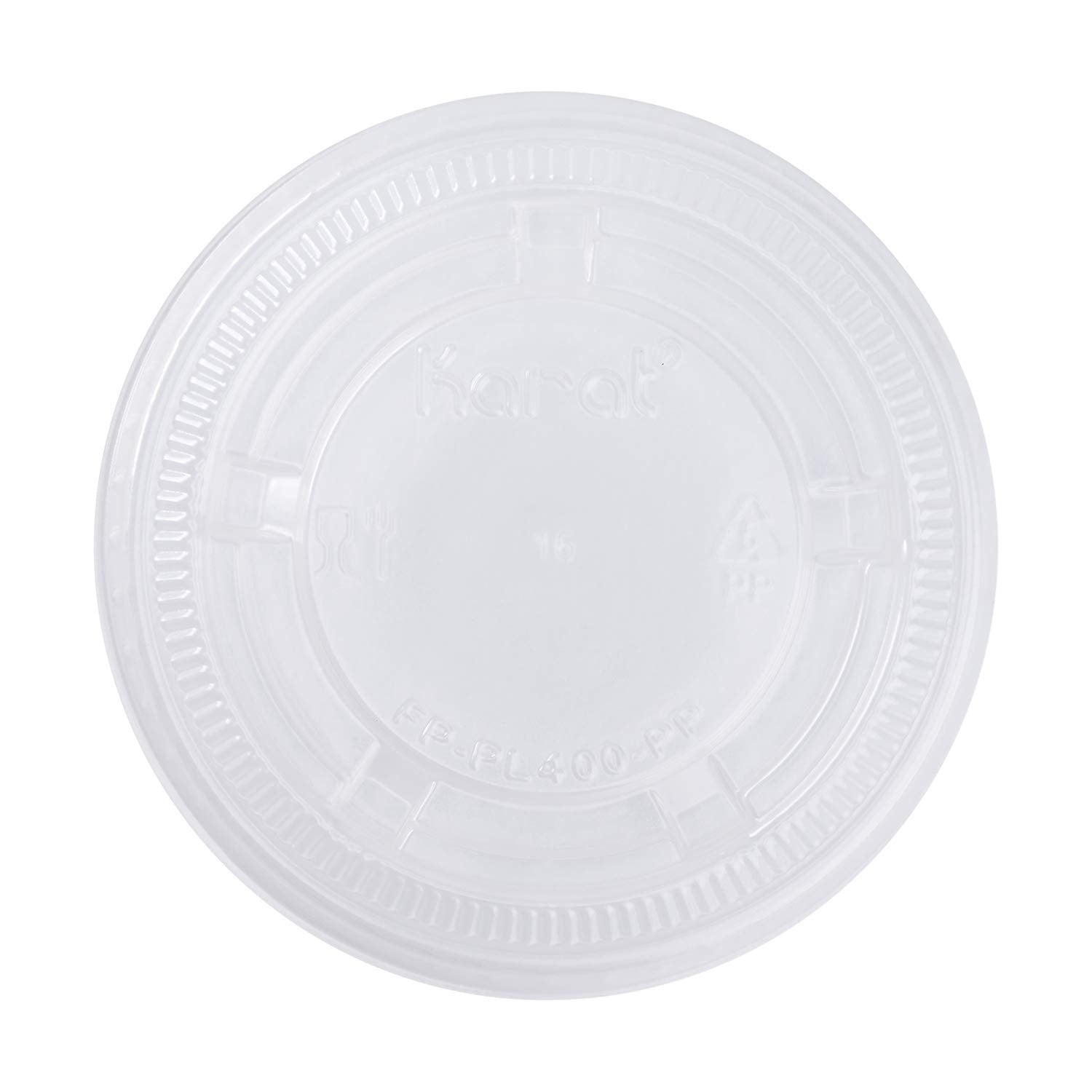 2500-PACK OF Cup Sauce Karat Portion Cup Lids, For 3.25 oz., 4 oz., and 5.5 oz. Portion Cups, PP | Case of 2,500