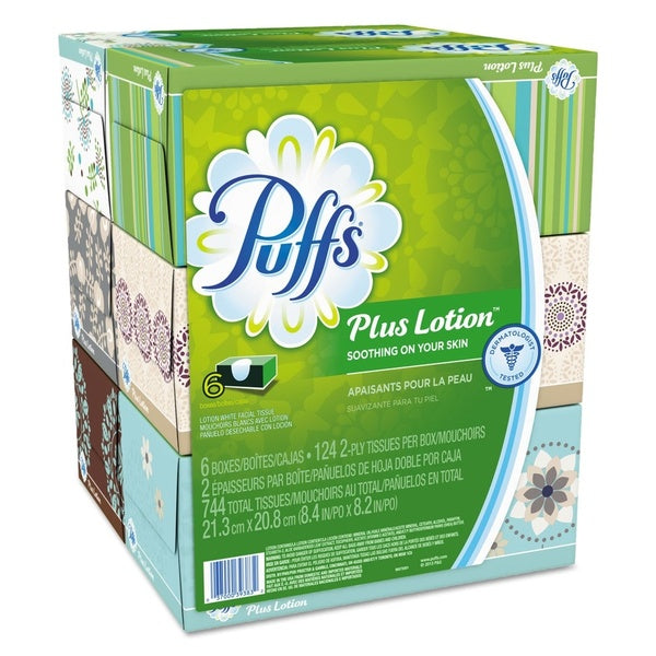 24-PACK OF Tissue Facial Puffs 39383 2-Ply Plus Lotion Facial Tissue ‚Äì Soft and Soothing White Tissues (24-Count Carton)
