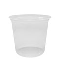 500-PACK OF Cup Plastic Karat [500 Pack - 25oz] Extra Wide Clear Plastic Cups, Flat Rim PP Cups for Sealing Film (120mm) - C1025