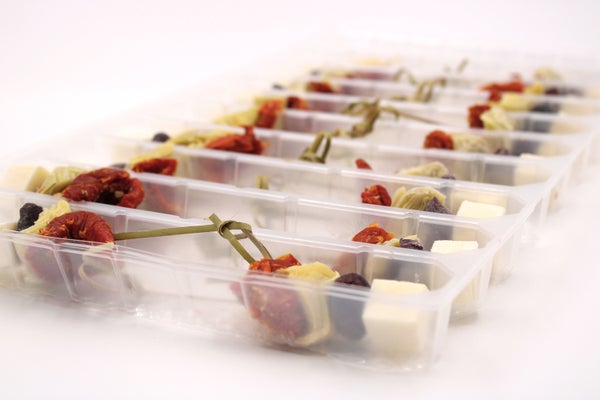 40 CT-PACK OF CHEESE MOZZ ANTIPASTO SKWR