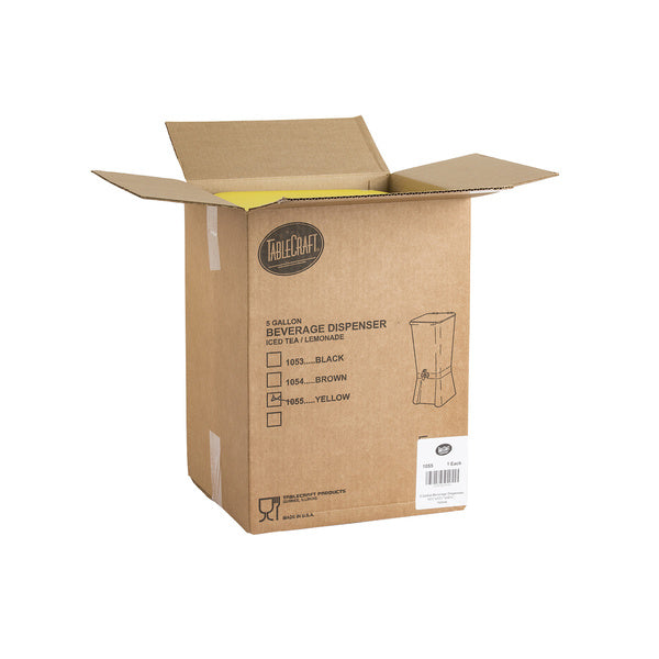 1 EA-PACK OF DISPENSER BEVERAGE YLW 5 GAL