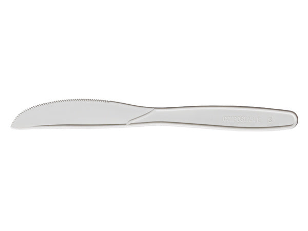 10-PACK OF Knife Plas 7.5 Cornstarch Nat