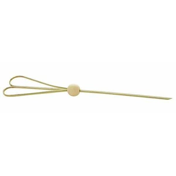 10-PACK OF PICK WOOD BAMBOO W/BALL HEART