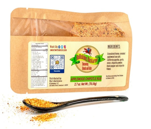 6-PACK OF Rollicking Buckaroo Applewood Chipotle Rub - Case of 6 - 2.7 oz