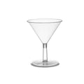24-PACK OF Glass Plastic 2 oz Mini Martini Shot