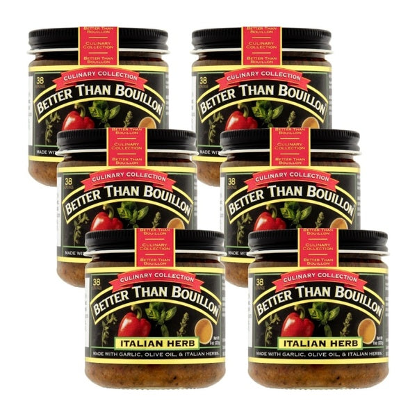 6-PACK OF Soup Base Italian Herb Better Than Bouillon 8 oz
