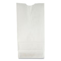 500-PACK OF Durable White Grocery Paper Bags - No. 2 Size, 4.13 x 2.63 x 7.88 inches, 500 Pack for Convenience and Eco-Friendliness