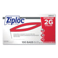 100-PACK OF Bag Plastic Ziploc 2 Gallon Double Zipper Storage Bags - 1.75 Mil Clear Bags (100 Count) for Food Storage and Organization