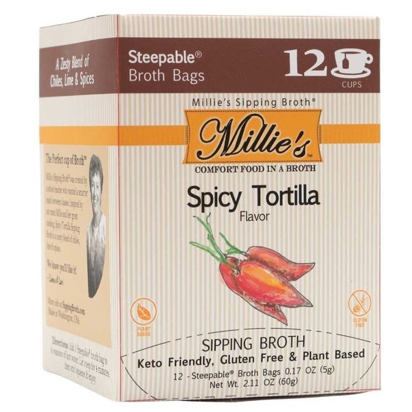6-PACK OF Broth Sipping Spicy Tortilla