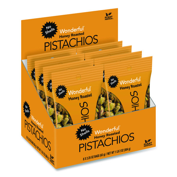 8-PACK OF NUT PISTACHIO HONEY ROASTED 2.25 OUNCE - CASE OF 8