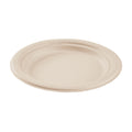 1000-PACK OF Plate Round Karat Earth 7'' Molded Fiber Round Plates, PFAS Free, Natural - 1,000 pcs