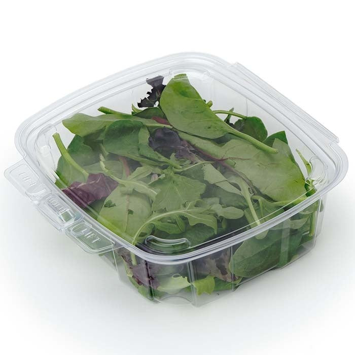 180-PACK OF Container Food 32 oz Compostable PLA GoodGuard Tamper-Evident Clamshell Containers | Good Natured Products | 180 count
