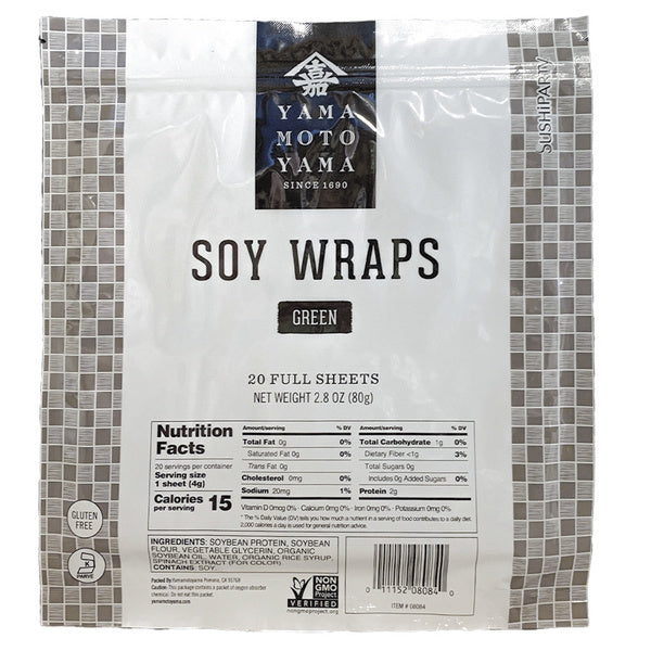 20 CT-PACK OF WRAP SOY SPINACH GREEN