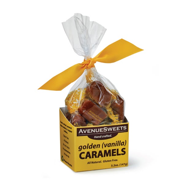 12-PACK OF Candy Caramels Golden Vanilla, AvenueSweets