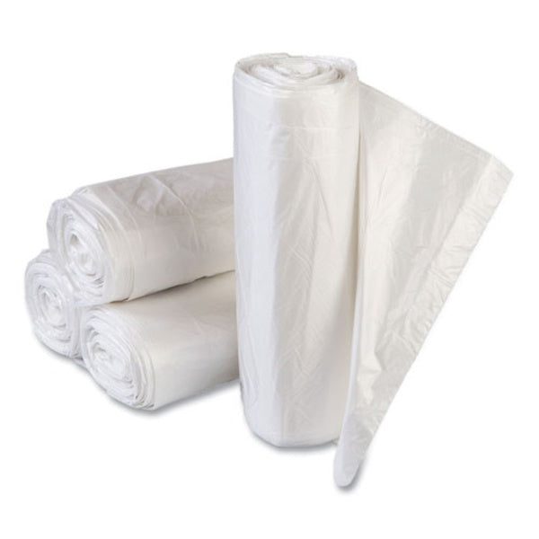 200-PACK OF Liner Trash Inteplast Group High-Density Commercial Can Liners - 60 Gallon, 43 x 46 Inches, 14 Microns, Clear - 200 Count