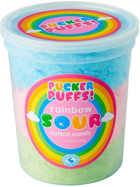 36-PACK OF Cotton Candy, Rainbow Sour Pucker Puffs, Chocolate Storybook