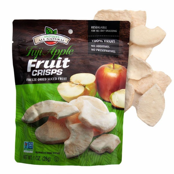 8-PACK OF Fruit Crisps Freeze Dried Fuji Apple, Brothers International