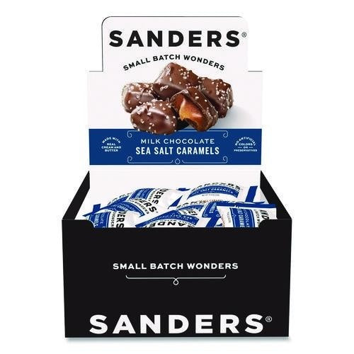 288-PACK OF CHOCOLATE MILK SMALL BATCH WONDERS SNACK-SIZE MILK CHOCOLATE SEA SALT CARAMELS, 0.5 OZ INDIVIDUALLY WRAPPED