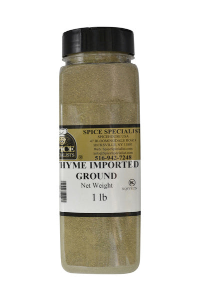 12-PACK OF Thyme Ground - 12 Pack of 1 lb. Containers
