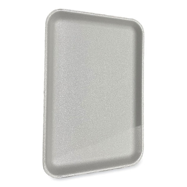 100-PACK OF Tray Foam GEN 1014WH Foam Meat Trays - 13.81 x 9.25 x 0.71 inches - Premium Quality White Trays for Meat, Cheese, and Produce - 100 Count Carton
