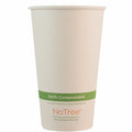 1000-PACK OF CUP HOT 16 oz World Centric Compostable NoTree Bamboo Paper Coffee Cups | 1000 count