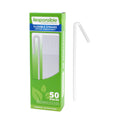 1200-PACK OF STRAW PLASTIC COMPOSTABLE FLEXIBLE 7.75 INCH 50CT DISPOSABLE