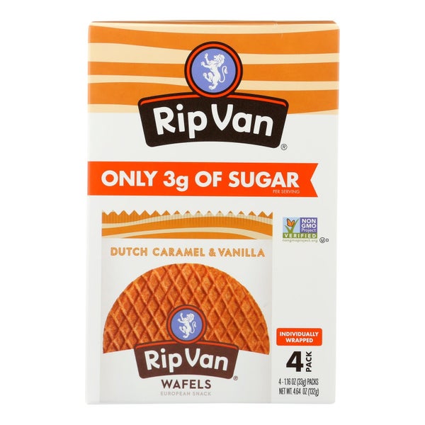12-PACK OF Waffle Dutch Caramel Vanilla Rip Van 4.64 oz