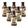 6-PACK OF Sauce Bbq Sweet Heat Carolina Style Sugar G Hughes 17 oz