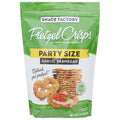 12-PACK OF SNACK PRETZEL GARLIC PARMESAN, PARTY SIZE