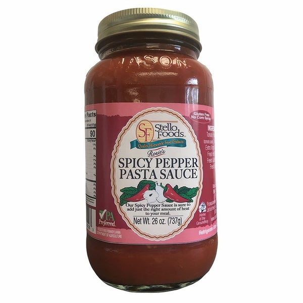 12-PACK OF Sauce Spicy Pepper Rosie's, Stello Foods