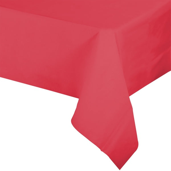 96-PACK OF Tablecover Plastic 54x108 Red Rect