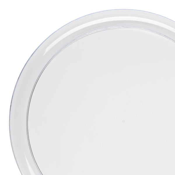 24-PACK OF Pastry Plate 6.25" Flat Round Plastic